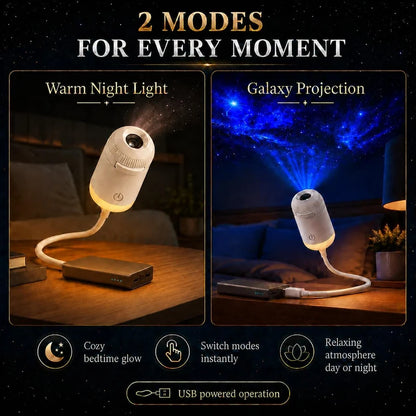 Mini galaxy star projector