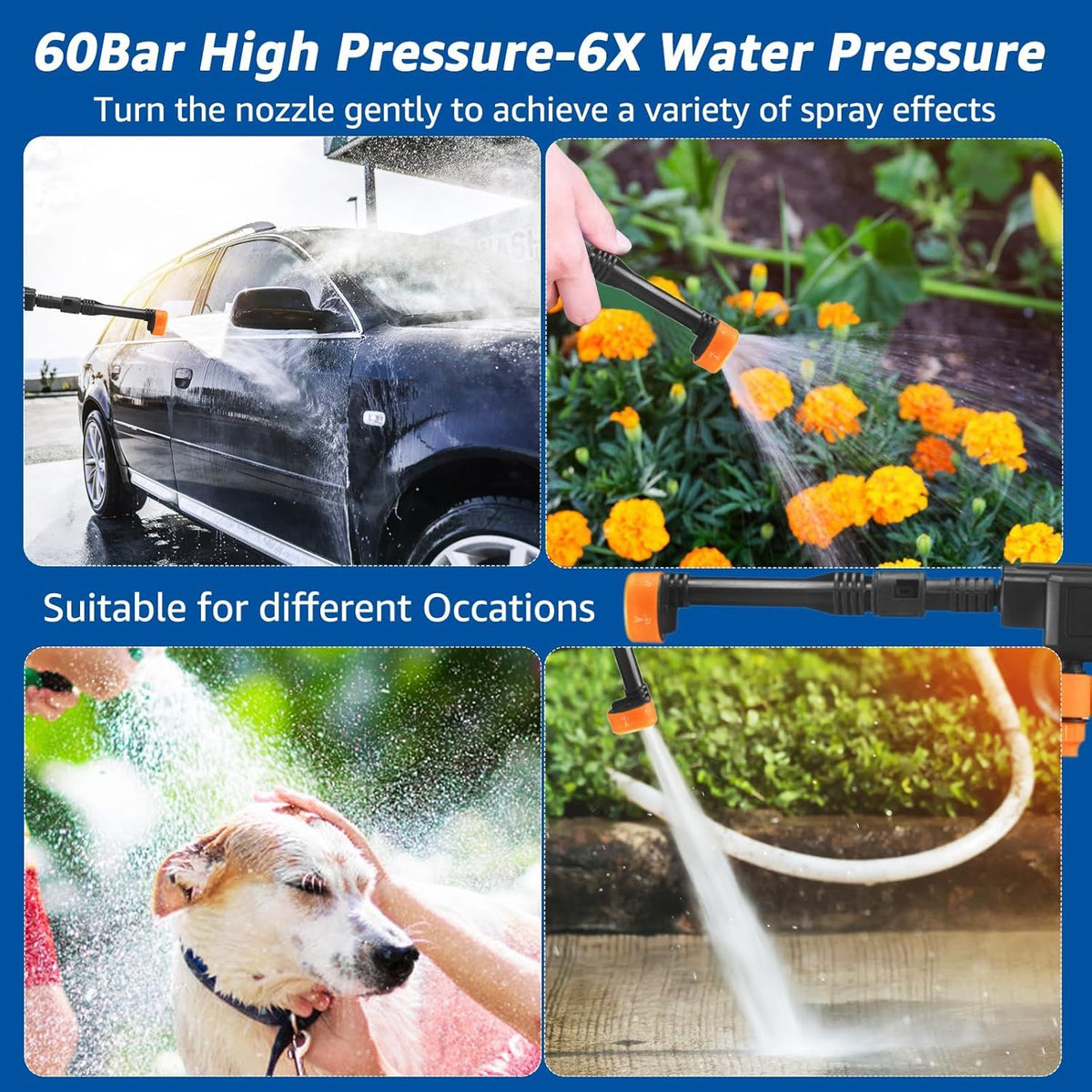 Portable High Pressure Cleaning Gun